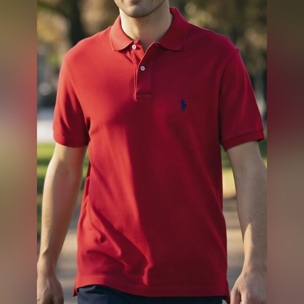 U.S. Polo Assn.  Men's Vibrant Red shirt